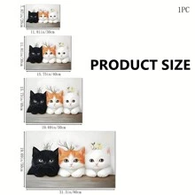 1 件 3 件装猫印花宠物食品垫，高吸水速干宠物喂食垫，易清洁宠物碗垫，带防滑橡胶背衬，适合所有季节的宠物，狗笼垫，猫笼垫