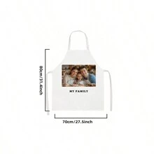 1pc Custom Face Apron With Photo For Mom Men Women Customized Funny Picture Chef Cooking Kitchen Apron Personalized Kitchen Waterproof Apron Customize Photo Logo Picture Name Chef Cook Apron Ideal For Mom Husband Girlfriend Boyfriend Father's Day Valentine's Day Mother's Day Birthdays Anniversaries Graduation Weddings Love Unique Ideal Gifts For Family For Housewarming,Six Custom Images, Customizable Image Text, Customizable Text Fonts