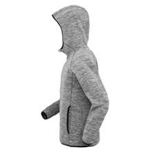 Spiro Mens Microfleece Fitness Full Zip Hoodie (Grey/Black) - 180gsm 100% Polyester - Grey - View 3