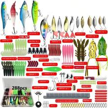 Fishing Lures Kit For Freshwater With Soft Plastic Lures Fishing Fishing Spoons Swimbaits Hard Minnow Popper Crankbait VIB Accessories Tackle Boxes - Multicolor - View 19