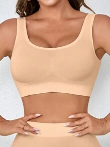 3pcs/Set Bra Olahraga Ringan Tanpa Jahitan, Nyaman, dan Tanpa Bantalan untuk Wanita - MultiWarna - View 4