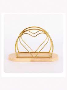 1pc Nordic Style Wooden Base Wrought Iron Napkin Holder, Vertical Paper Towel Holder, Western Restaurant Napkin Holder, Storage Rack, Wooden Paper Towel Holder, Vertical Metal Paper Towel Dispenser, Desktop Decoration Accessories, Suitable For Home, Restaurant, Hotel And Cafe Home Decoration,Festival Family Gathering, Kitchen Dining Table Decor,Picnics, Dinner Party. - Multicolor - View 15