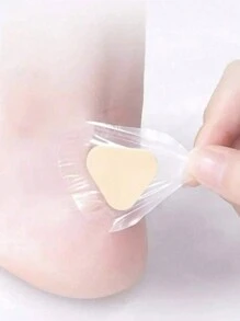 10pcs Gel Heel Protectors: Adhesive Blister Pads For Heel Liners, Shoes Stickers, Pain Relief & Foot Care Cushion Grip Clear