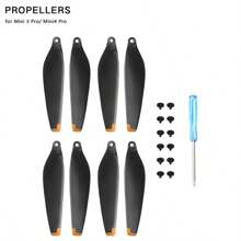 Drönarpropellrar kompatibla med Mavic 3 / Air 3 / Mavic Air 2 / Mavic Mini / Mini 2 / 3 / Mini 3 Pro / Mavic 4 Pro/Neo/Flip - Svart - Visa 8