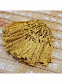 12pcs/100pcs Multi-Color Vertical Tassel Tassels Candy Box Pillow Small Tassel Bookmarks Fan Tassel Small Pendant Tassels Chinese Knot Tassel Bookmark Tassel Pendant Accessories