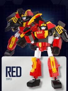 Super Sentinel Building Blocks, Mini Agent Force Construction Toy, Transformable Mech Model, Birthday & Christmas Gift For Boys - Multicolor - View 11