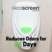 EKS-2G-12 Ekcoscreen 60 Day Premium Anti-Splash Urinal Screen, 7" X 7"  (12 Pack) - 1 Count (Pack of 12) - View 3