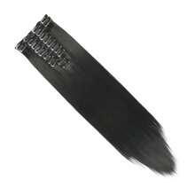 Extensions de cheveux clip rose de 22 pouces, 12 pièces par set, extension de cheveux longs droits synthétiques pour femmes et filles pour un usage quotidien