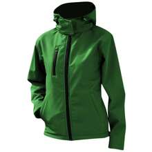 Result Core Womens/Ladies Lite Hooded Softs Jacket (Vivid Green/Black) - 93% Polyester/7% Elastane - Green - View 1