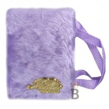 Bíblia Pequena Luxo Com Alça Pelúcia Capa Lilas