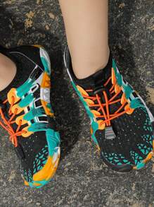 男童舒适快干防滑轻便沙滩游泳和水上鞋 - 黑色 - 查看 4