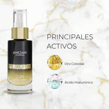 PostQuam Siero Facciale Per Donne 24K Luxury Gold Essence Anti-Rughe Con Effetto Tensore Con Acido Ialuronico E Oro Colloidale - Fornisce Idratazione, Ridensificazione Delle Linee Di Espressione E Luminosità - Siero Adatto A Tutti I Tipi Di Pelle - 30 Ml - Consegna in 3-5 Giorni