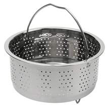 Stainless Steel Steamer Basket In Stant Pot Accessories For Instant Cooker With Silicone Handle Pressure Cooker Rice Steamer - Black - View 1