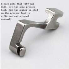 1PC T168/S518L Zipper Foot For Industrial 1-Needle Lockstitch Sewing Machine All Steel Sewing Accessories Cording Feet Sewing Machine Foot