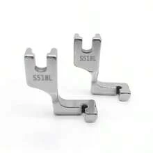 1PC T168/S518L Zipper Foot For Industrial 1-Needle Lockstitch Sewing Machine All Steel Sewing Accessories Cording Feet Sewing Machine Foot