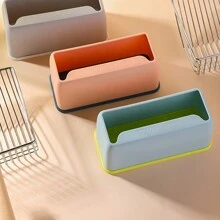 1 Set Pala recogecaca de acero inoxidable con soporte metálico, herramienta de limpieza para mascotas, accesorio elegante para recoger excrementos de gato