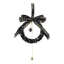Rhinestone Handmade Crystal Car Pendant Creative Luxury High-End Rearview Mirror Car Hanging Chain Pendant Car Interior Goddess Favorite, Which Means Peace, The Best Choice For Girlfriend With Exquisite Gift Box!