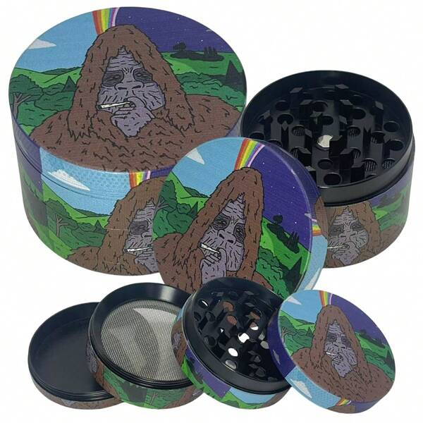50mm Metall Gorilla Grinder, 4-fach manueller Grinder, Kräutermörser Grinder, Werkzeug-Zubehör