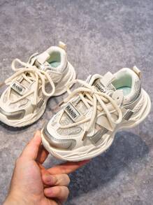 Kids Sneakers 2025 Spring New Girls Student Casual Chunky Sneakers Boys Breathable Running Shoes Toddler Lightweight Walking Mesh Shoes