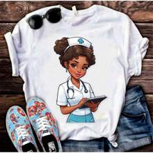 Camisa Técnico Enfermagem Camiseta T-Shirt Blusa CA674 - Branco - Visão 1