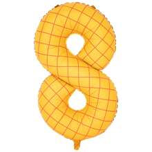 40 Inch Yellow Checkered Large Digital Balloons 0-9, Used For Birthday Parties, Self Inflating Helium Balloons, Birthday Decorations, Showers, Weddings, Anniversaries, Checkered Balloons, Party Decorations, Valentine's Day Decorations, Surprise Party Balloons, Aluminum Foil Balloons, Digital Balloons Carnival Christmas