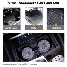 2 pièces/4 pièces Dessous de verre absorbant pour porte-gobelets de voiture - motif à base de balle - protège l'intérieur de votre voiture - idéal pour les hommes et les femmes - à utiliser dans la voiture, le véhicule, la maison et le bureau