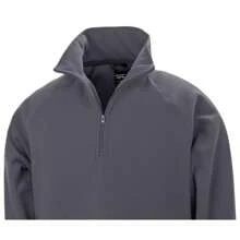 Result Mens Microfleece Top (Charcoal) - 200gsm 100% Polyester - Grey - View 2