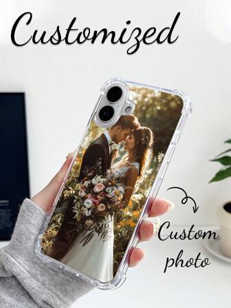 1 pezzo Custodia telefonica personalizzata in TPU trasparente 1.0 compatibile con 15 Pro Max/ 16 Pro Max/ 17 Air/ 17 Pro Max, S24U/A36/A17 e altri modelli