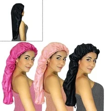 Long Satin Cap Anti-Frizz Luxury Braids Big Dreads Curls Hair