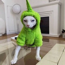 Sphynx Cat Clothes, Double-Sided Fleece Cat Sweater, Warm For Kitten In Autumn/Winter