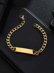 1Pc Personalized Customized Text Necklace And Bracelet, A Set Of Jewelry With Names, Dates And Anniversaries. It Is Stylish And Individual, Simple And Elegant. It Can Be Used As An Anniversary Gift, A Holiday Gift Or A Birthday Gift, And Is A Gift For Family, Friends And Loved Ones. It Is Especially Suitable For Birthdays, Anniversaries And Valentine'S Day.