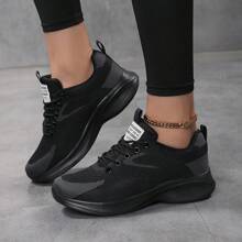 Comfortable And Versatile Outdoor Breathable Soft Court Shoes - Black - View 2