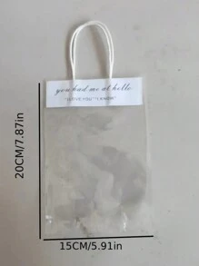 20/10件套透明礼品袋，适用于珠宝和小配件，INS风格 - 無色 - 查看 2