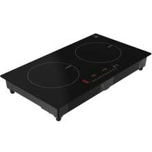2 Burner Cooktop - Portable 120V Digital Ceramic 2 Burner Electric Cooktop W Kids Safety Lock 1800 Watt, Touch Sensor Control, Multiple Controls Cooking Zones & Power Levels - 寶藍色 - 查看 6