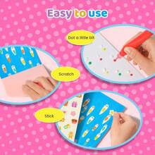 Kreative, bunte Regenbogen Scratch Art Postkarten-Set, DIY Regenbogen Scratch Art, DIY Regenbogen Scratch Malerei, gepunktete bunte Scratch Art, geeignet als Geschenk für Feiertage, fördert Kreativität und Geschicklichkeit von Kindern, Rückkehr zur Schule