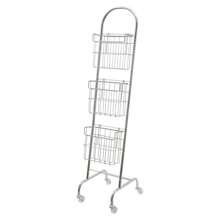 Soporte para revistas, soporte de suelo, soporte para folletos, soporte para folletos con ruedas para folletos, soporte para folletos, soporte para folletos, soporte para oficina, feria