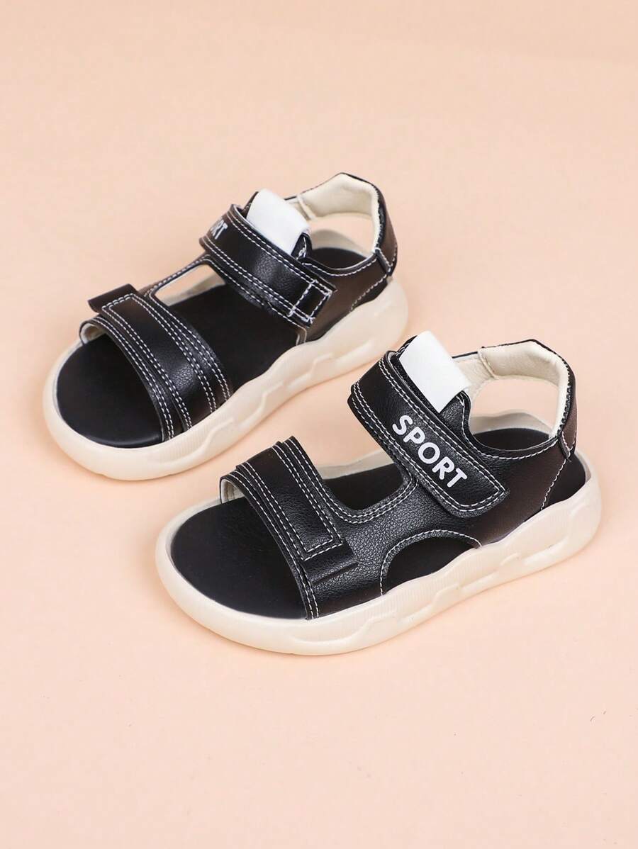 一双女童凉鞋，鞋底柔软，百搭超轻。2024年夏季新款防滑幼儿园宝宝鞋 - 黑色 - 查看 1