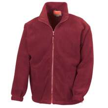 Result Mens Full Zip Active Fleece Anti Pilling Jacket (Burgundy) - 100% Polyester - Burgundy - View 1
