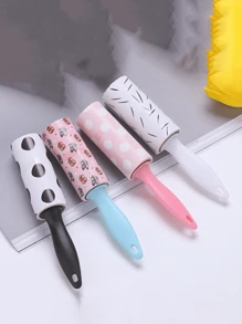 1pc Mini Removable Clothes Lint Stick Roller Lint Paper Portable Lint Remover