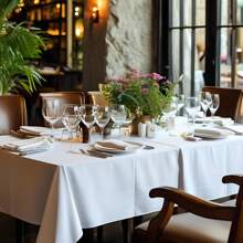 1pc Elegant White Rectangle Polyester Tablecloth - Multipurpose, Washable, Suitable For Weddings, Birthdays, Anniversaries, Bachelor Parties, Graduations, Reunions, Holiday Events And Home Decor, Fit For Christmas, Halloween, Thanksgiving, New Year And Valentine's Day