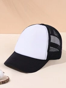 2pcs/1pc Multiple Colors Casual Game Console Stitching Mesh Baseball Cap, Sun Protection Comfortable Breathable Cap For Summer Holiday Outdoor Traveling Boys And Girls Accessories