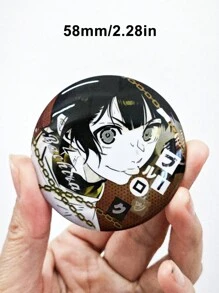 Blue Zone Football Anime Peripheral Badge, Blue Lock Awakening Double Flash Badge Series, Suitable For Gifts, Collection, Indoor Decoration, Backpack Decor