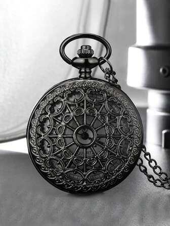 1st Vintage Spider Web Hollow Steampunk Quartz fickur