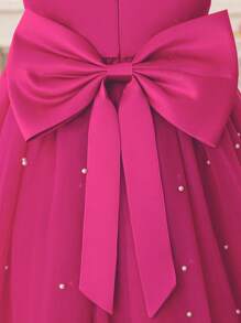 Vestido de princesa con volantes y malla decorativo para niña, adecuado para fiesta de cumpleaños, regalo de San Valentín, baile, regalo de Navidad, fiesta, uso diario casual, actuación con instrumentos musicales, celebración de festivales, actuación en el escenario