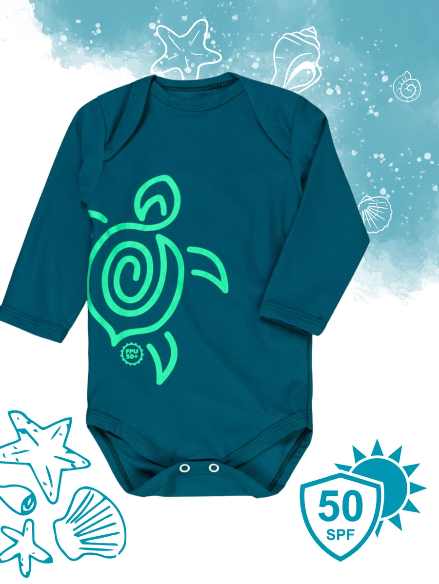 BABY BODYSUIT UV50+ PROTECTION - Dark Green - View 1