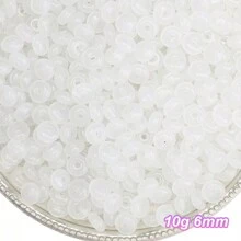 beadia 10/50/100g 6mm Abacus Beads Kit - Vibrant Transparent Glass Flat Beads Multiple Colors With Versatile Spacer Beads - Perfect For DIY Beading Projects, Ideal For Creating Unique Bracelets And Necklaces, Essential Jewelry Making Accessories - Abacus Beads - View 11