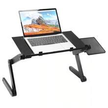 360° Adjustable Laptop Table Stand Lap Sofa Bed Tray Computer Notebook Desk New - Black - View 8