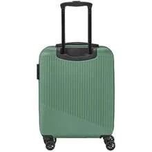 4-Wheel Small Hand Luggage Suitcase 37 Litres ABS Hard Shell Trolley Meets IATA Carry-On Size Requirement 55cm - Green1 - View 4