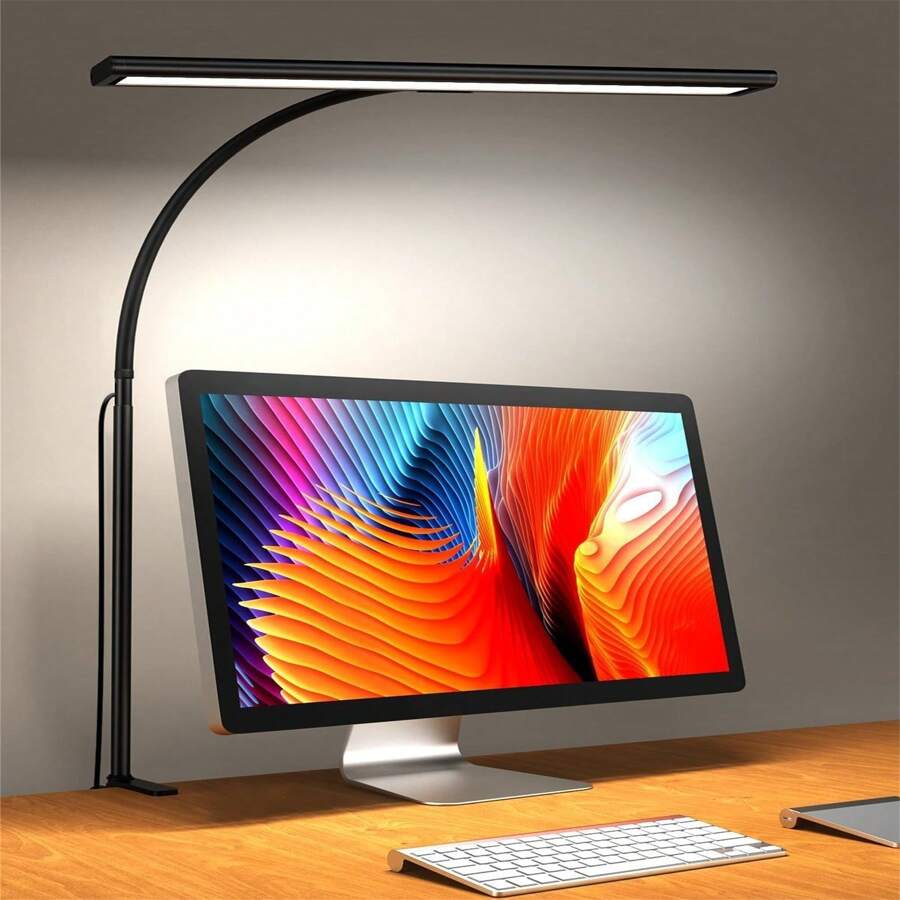 Screen Lamp LED Monitor Light Bar Computer Screen Lamp Stepless Dimmable USB Desk Lamp For Office Study Reading Lighting - Black - View 1