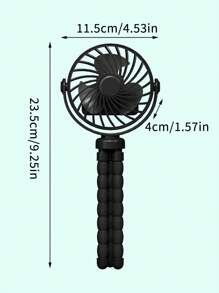 Mini Portable Car Fan – 3-Speed Rechargeable Clip On Fan With 360° Flexible Tripod, Quiet Handheld Cooling Fan For Baby Stroller, Car Seat, And Outdoor Travel, Rechargeable Mini Clip On Fan , Mini Portable Fan